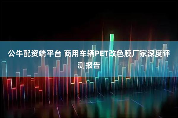 公牛配资端平台 商用车辆PET改色膜厂家深度评测报告